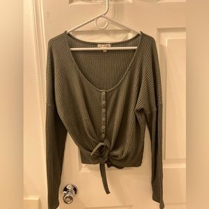 🔮express waffle tie crop